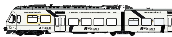 LS Models LS17203DCS - H0 - 3-tlg. Triebzug RABe 525 NINA Westside, BLS, Ep. VI - DC-Sound